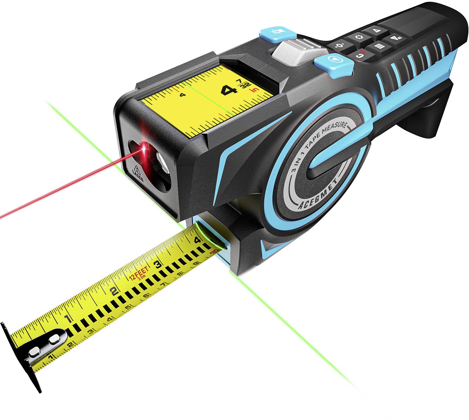 MILESEEY DTX10 Télémètre laser avec ruban en acier 100 m