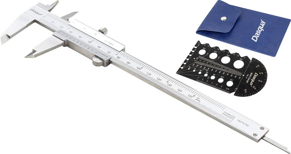 Dasqua 1120-3115 + 8511-0060 Pied à coulisse universel 150 mm