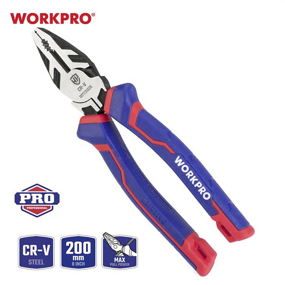 WorkPro WP231026 pour l'électronique et la mécanique de précision Pince universelle 200 mm