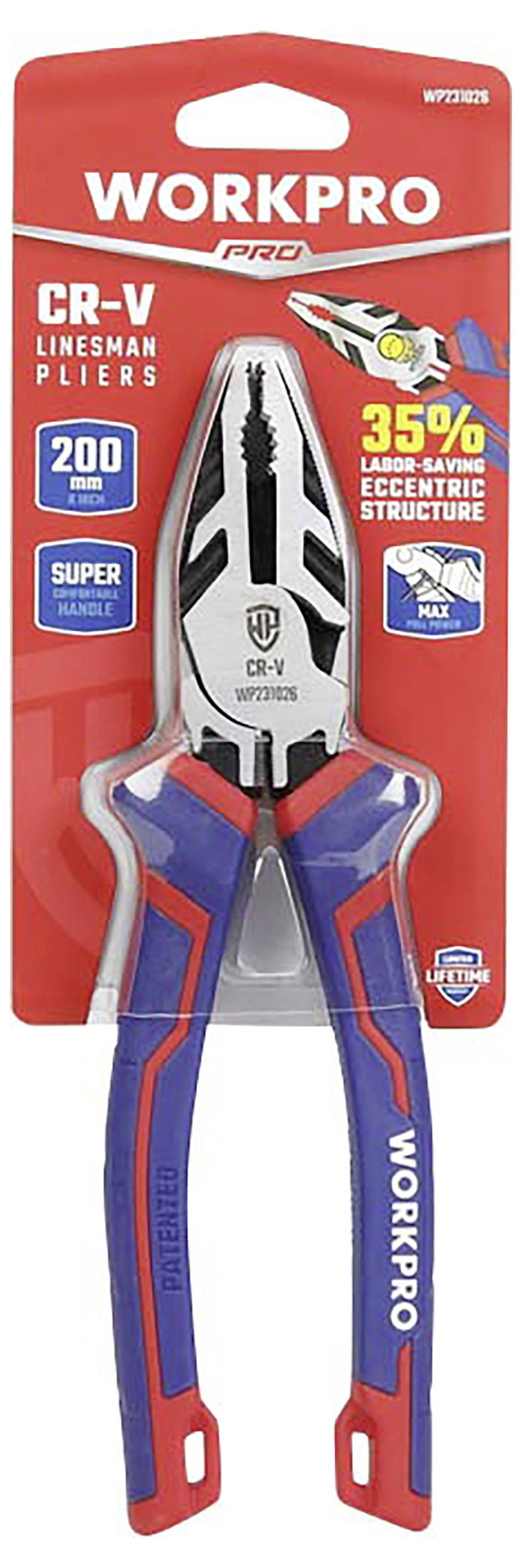 WorkPro WP231026 pour l'électronique et la mécanique de précision Pince universelle 200 mm