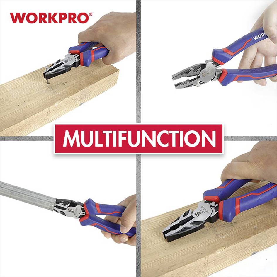 WorkPro WP231125 pour l'électronique et la mécanique de précision Pince universelle 200 mm