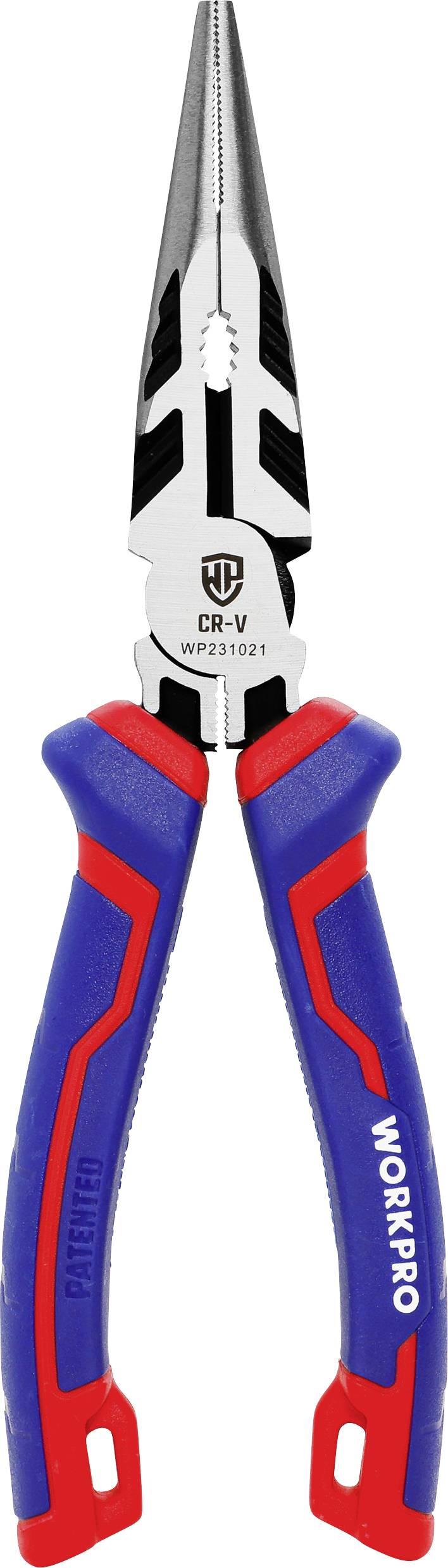 WorkPro WP231021 universel Pince à becs longs Acier Chrome-Vanadium 200 mm