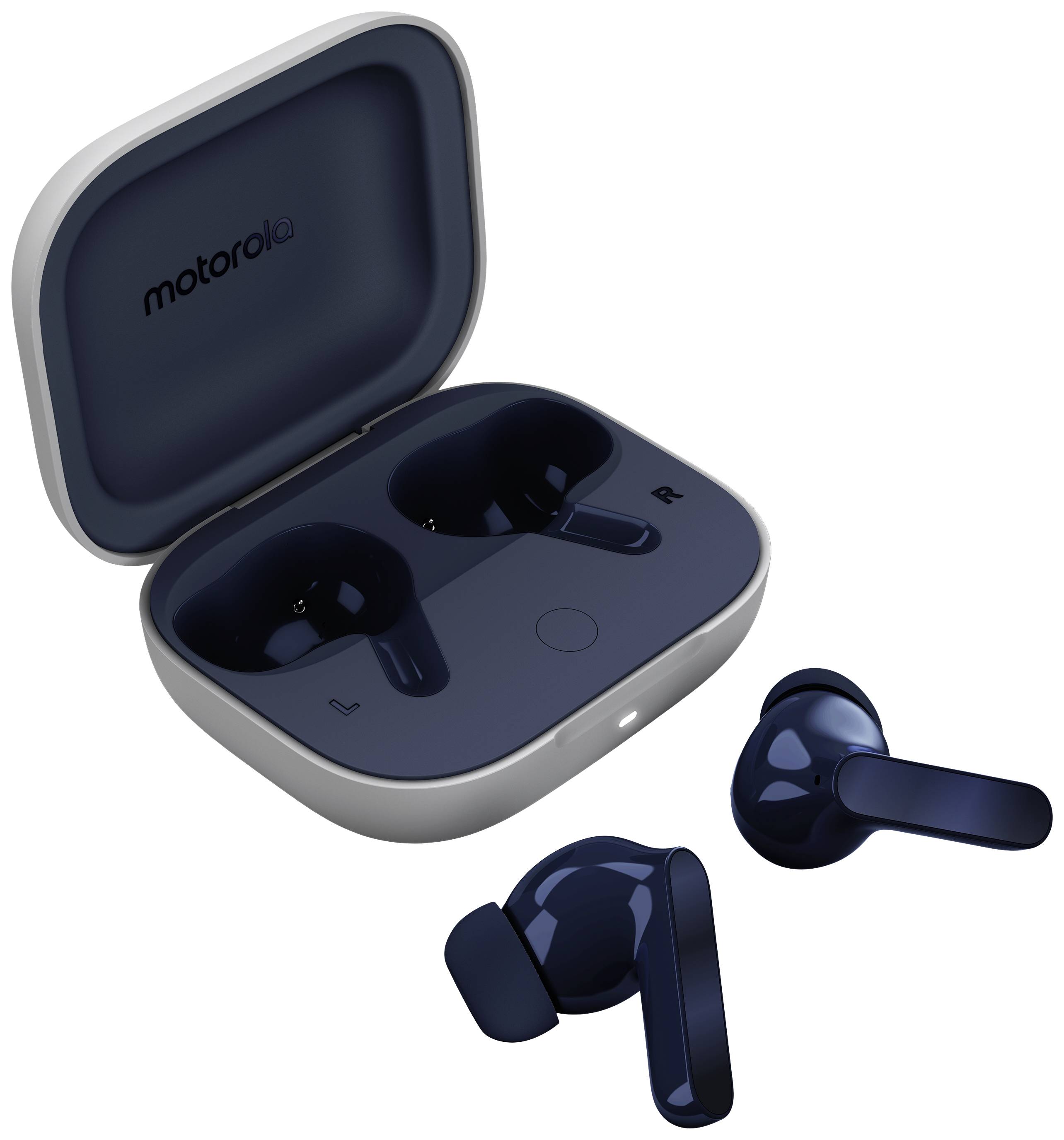 Motorola moto buds Écouteurs intra-auriculaires Bluetooth Starlight Blue hydrophobe