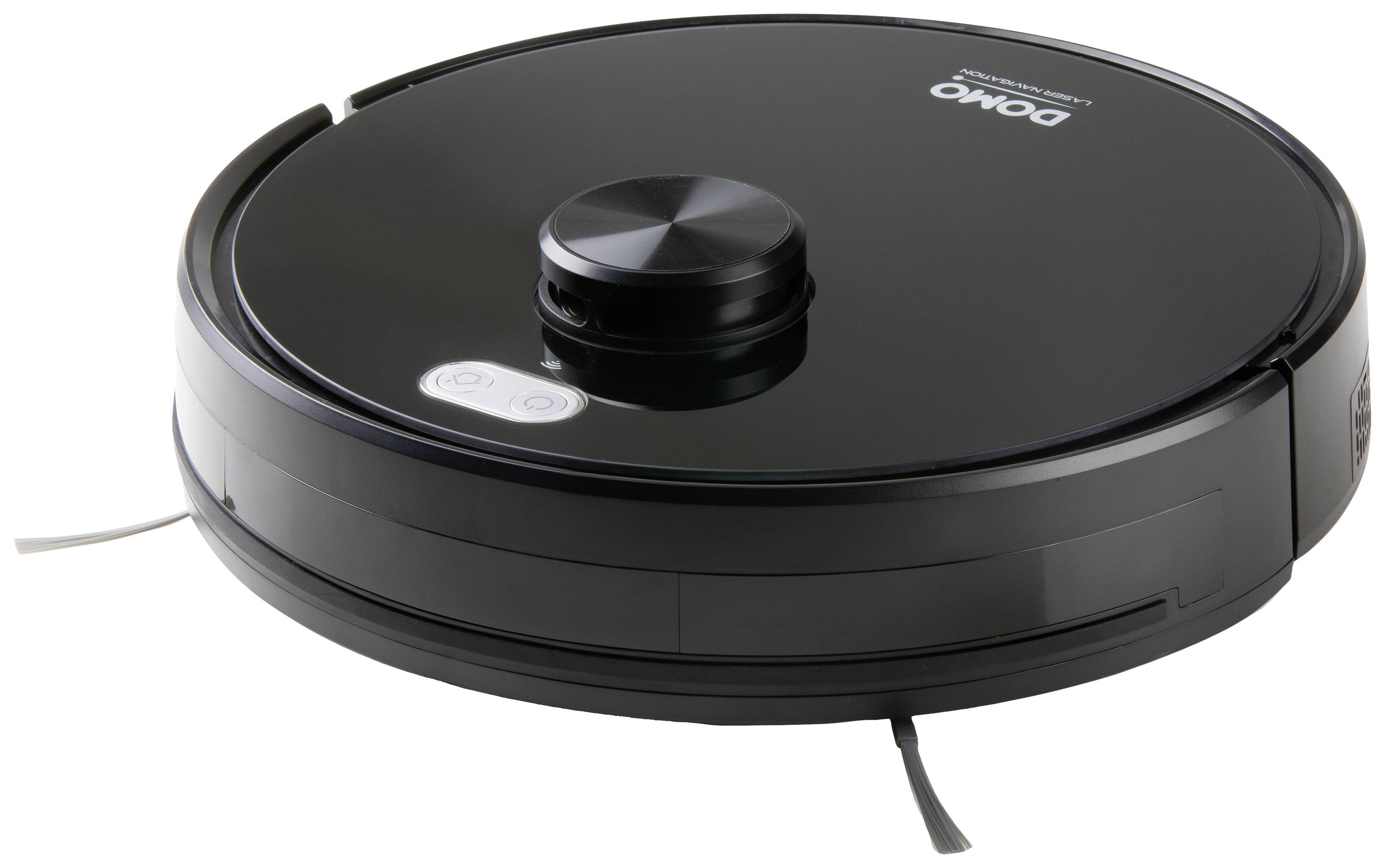 DOMO DO7298S Robot aspirateur et nettoyeur noir commande par application, commandable à distance, avec fonction de balayage