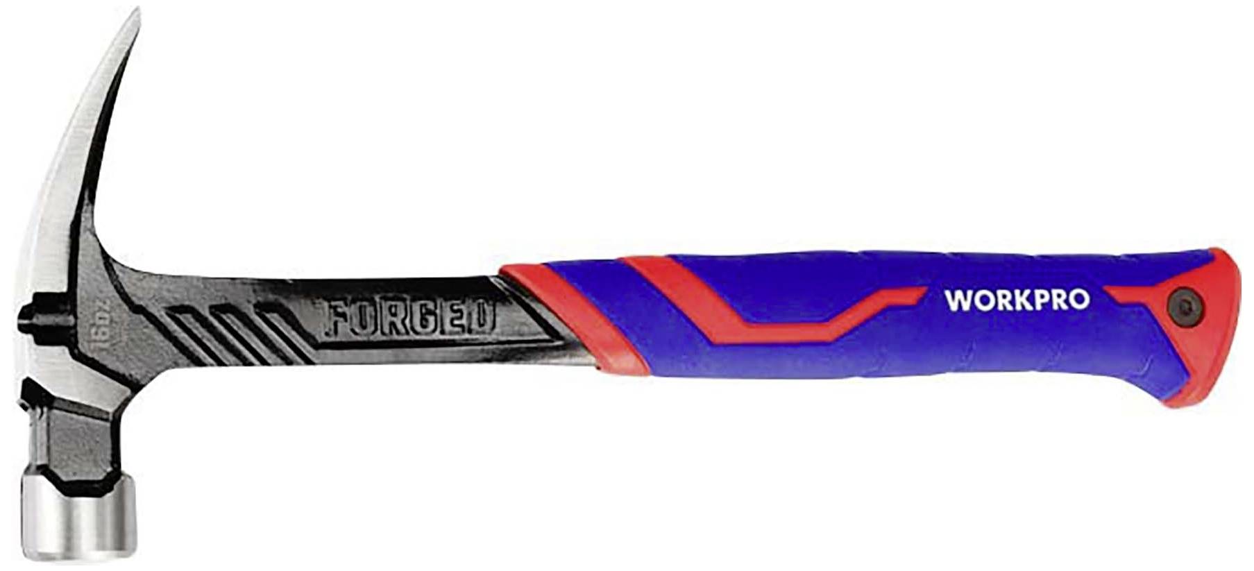 WorkPro WP241013 Marteau arrache-clou Manche ergonomique, dur 450 g 1 pc(s)