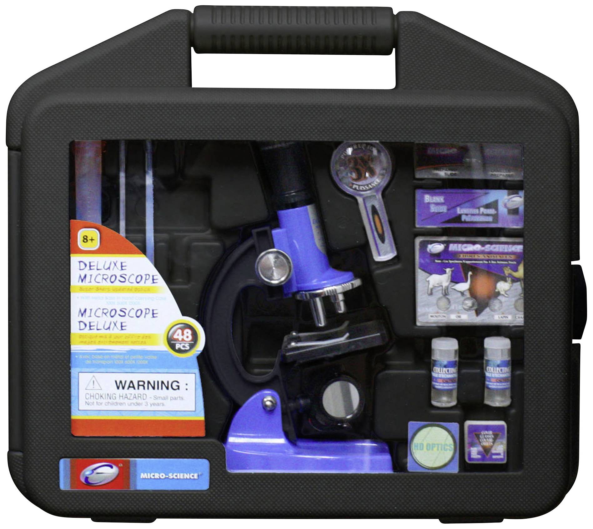 Vedes Mikroskopset im Koffer 48tlg. 37601233 Appareil monté à partir de 8 ans