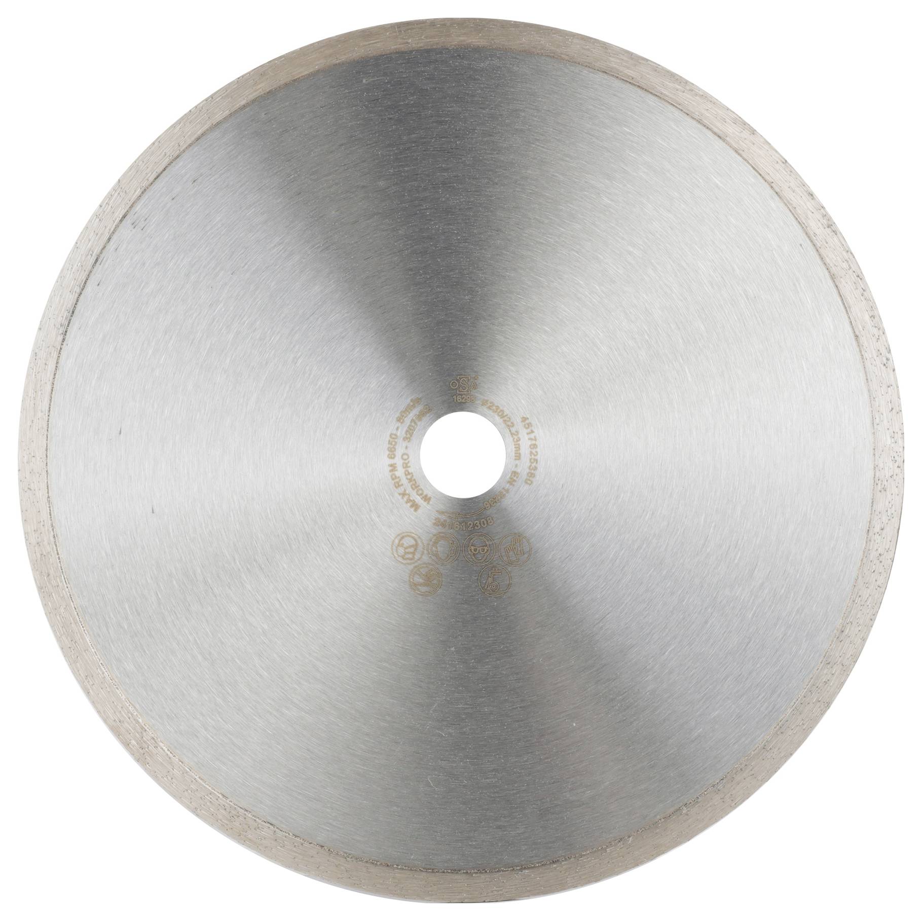 WorkPro GSOSCR-4 Disque à tronçonner diamanté 230 mm 1 pc(s) Céramique, Porcelaine, Marbre, Brique, Verre, pierre à chaux