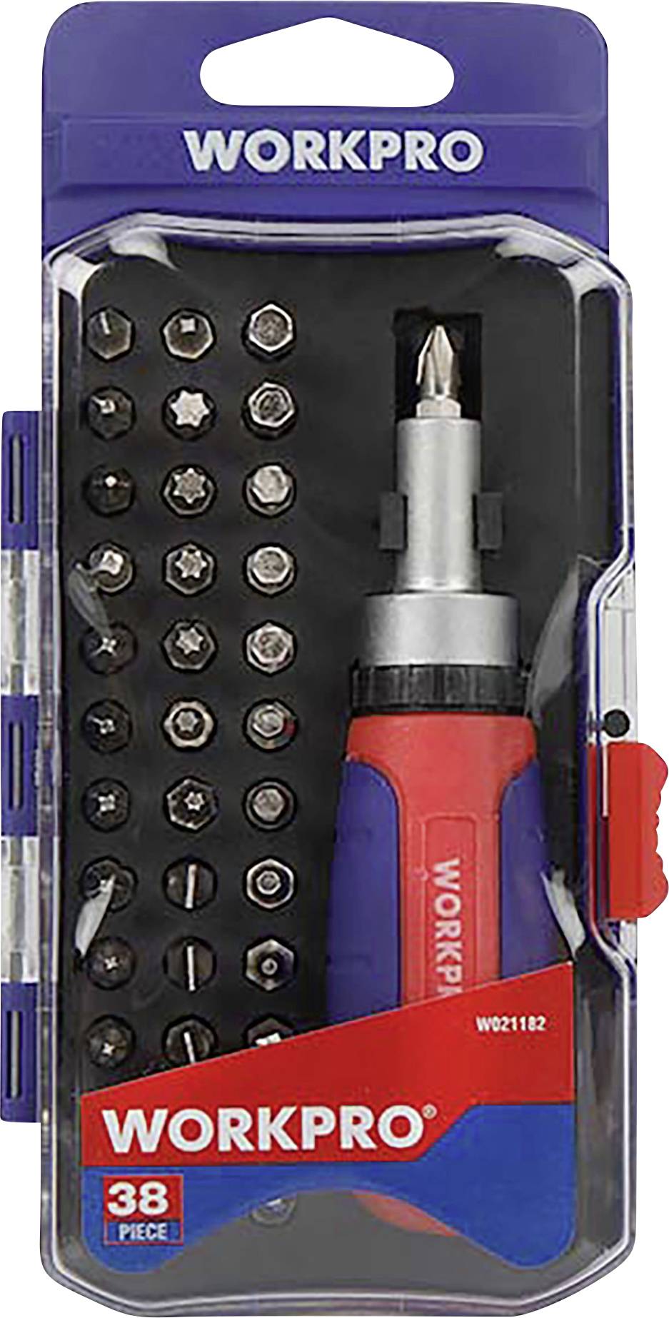 WorkPro universel Set d'embouts à cliquet Tournevis à cliquet