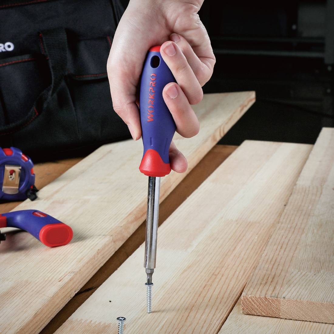 WorkPro Jeu d'embouts de tournevis 70 pièces WP202522