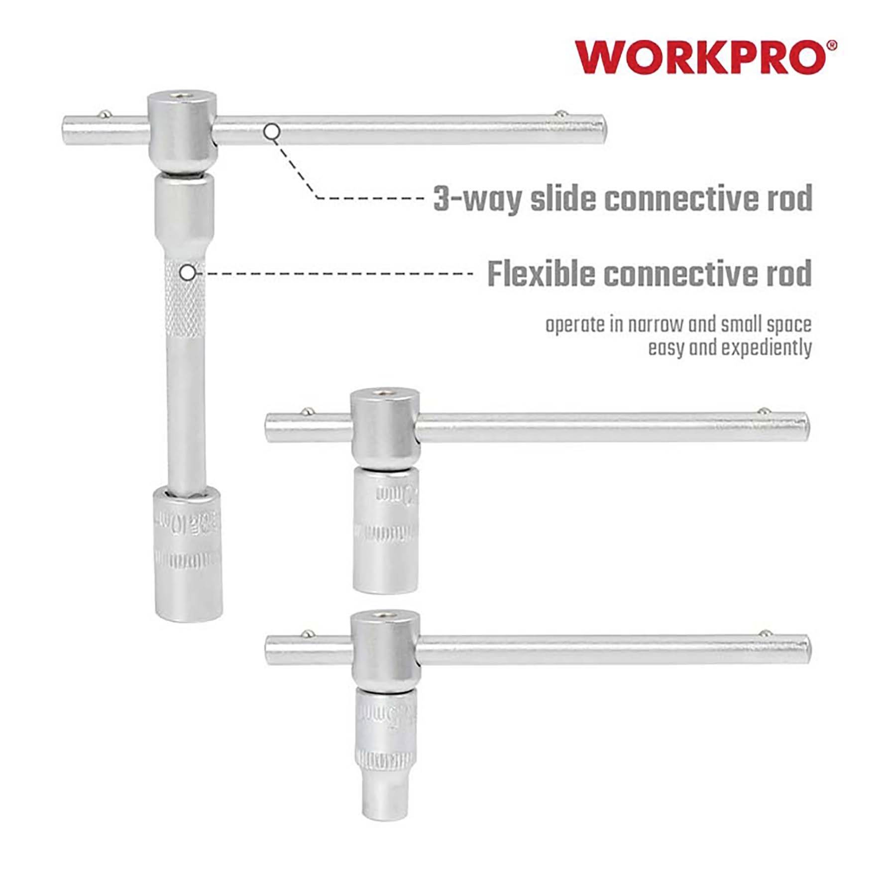 WorkPro Jeu d'embouts de tournevis 108 pièces WP202535