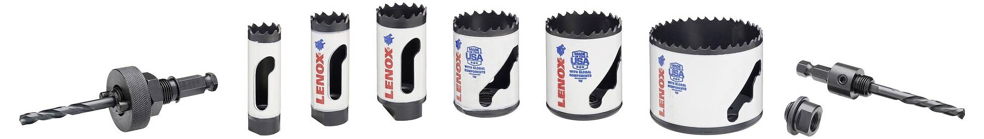 Lenox 1768436 Jeu de scies-cloches 19 mm, 22 mm, 29 mm, 38 mm, 44 mm, 68 mm 6 pc(s)