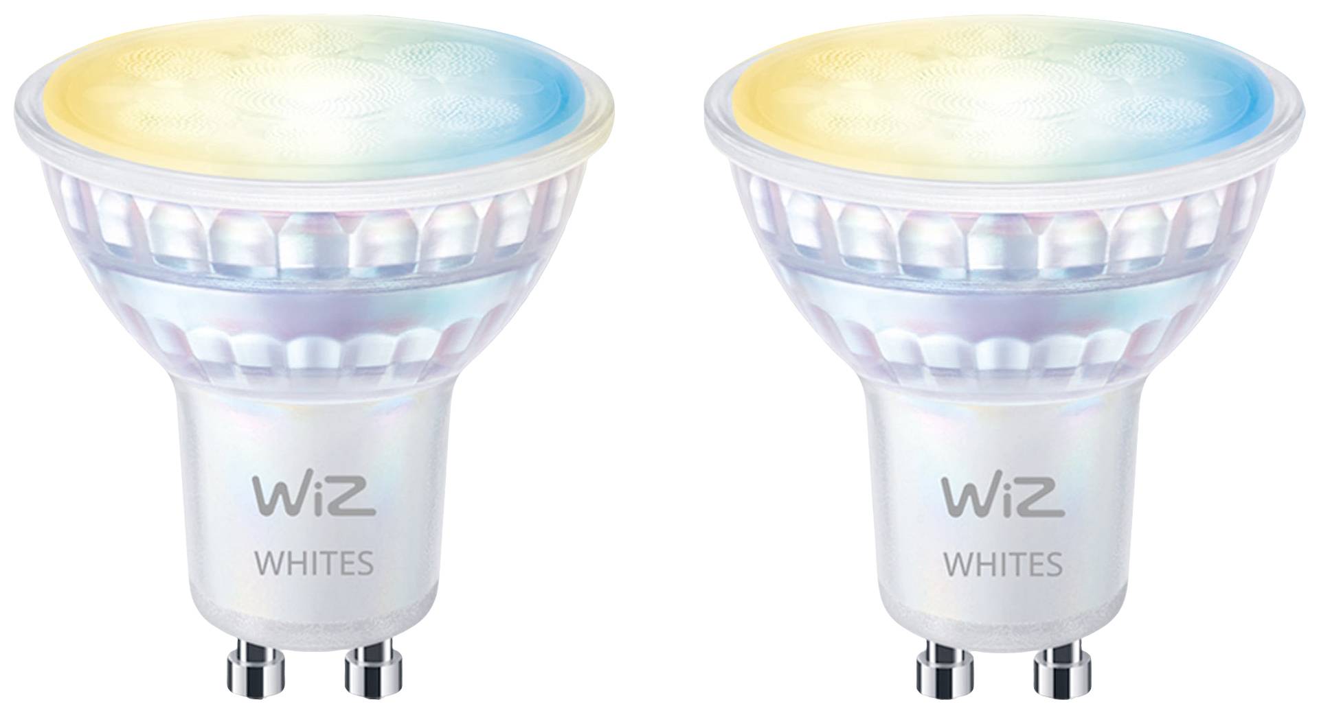 WiZ 8720169076709 LED CEE F (A - G) GU10 réflecteur 4.7 W de blanc chaud à blanc froid 2 pc(s)