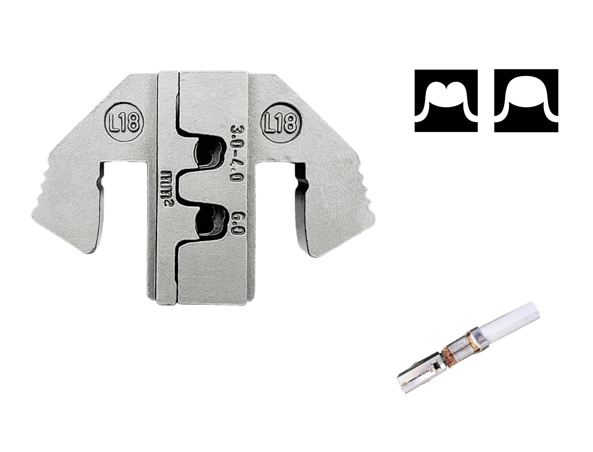 TOOLCRAFT TO-9625863 Matrice à sertir pour contact MCP 6.3/4.8K & SPT 3 à 6 mm² adapté pour marque (pinces) TOOLCRAFT