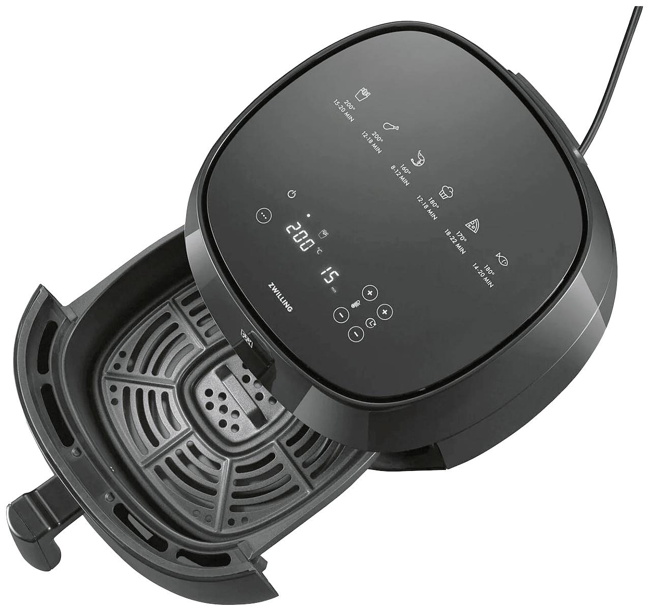Zwilling 36450-280-0 Friteuse à air chaud 4 l 1400 W noir