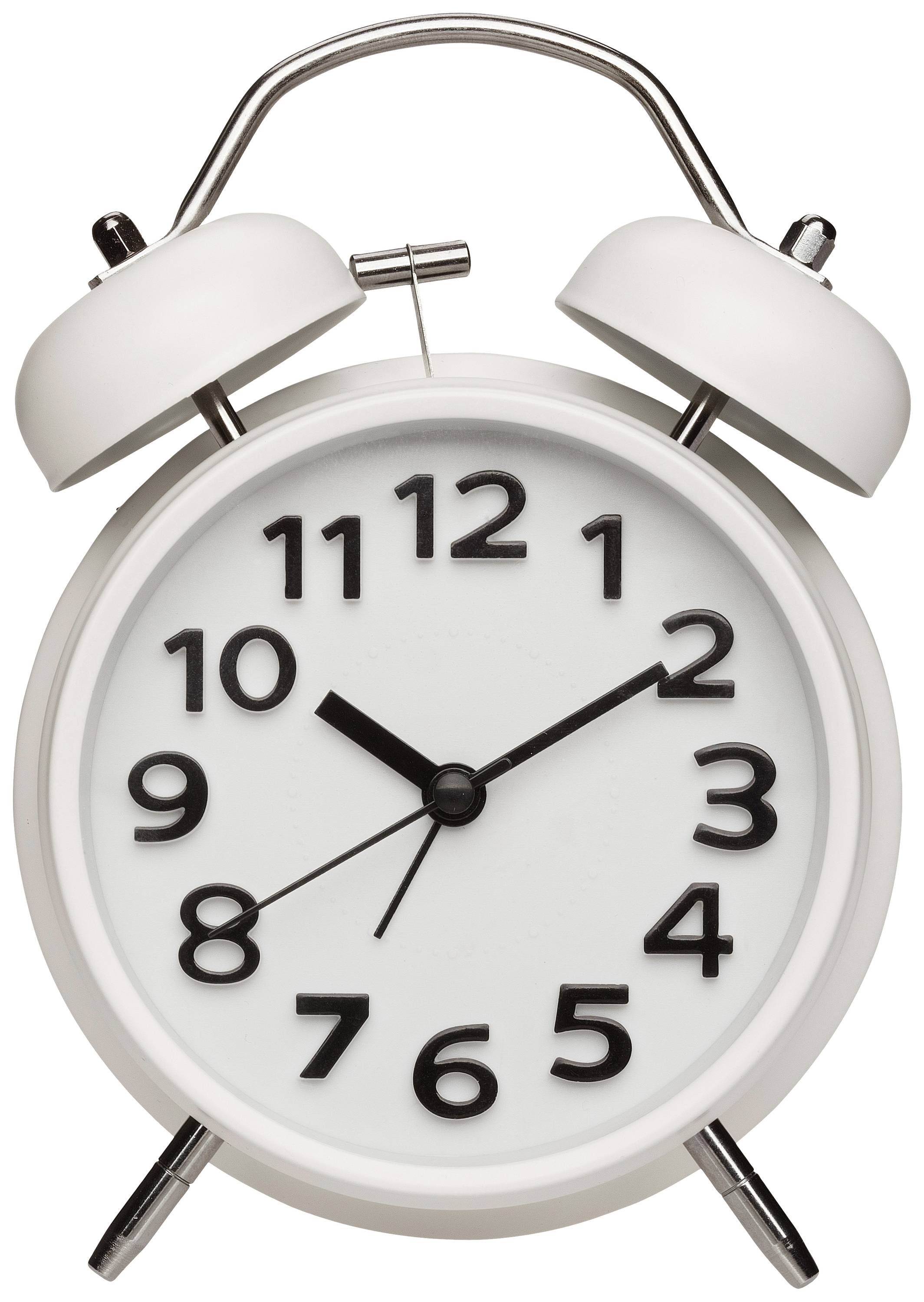 TFA Dostmann 60.1040.02 à quartz Réveil blanc Heures de réveil 1 mécanisme d'horloge silencieux