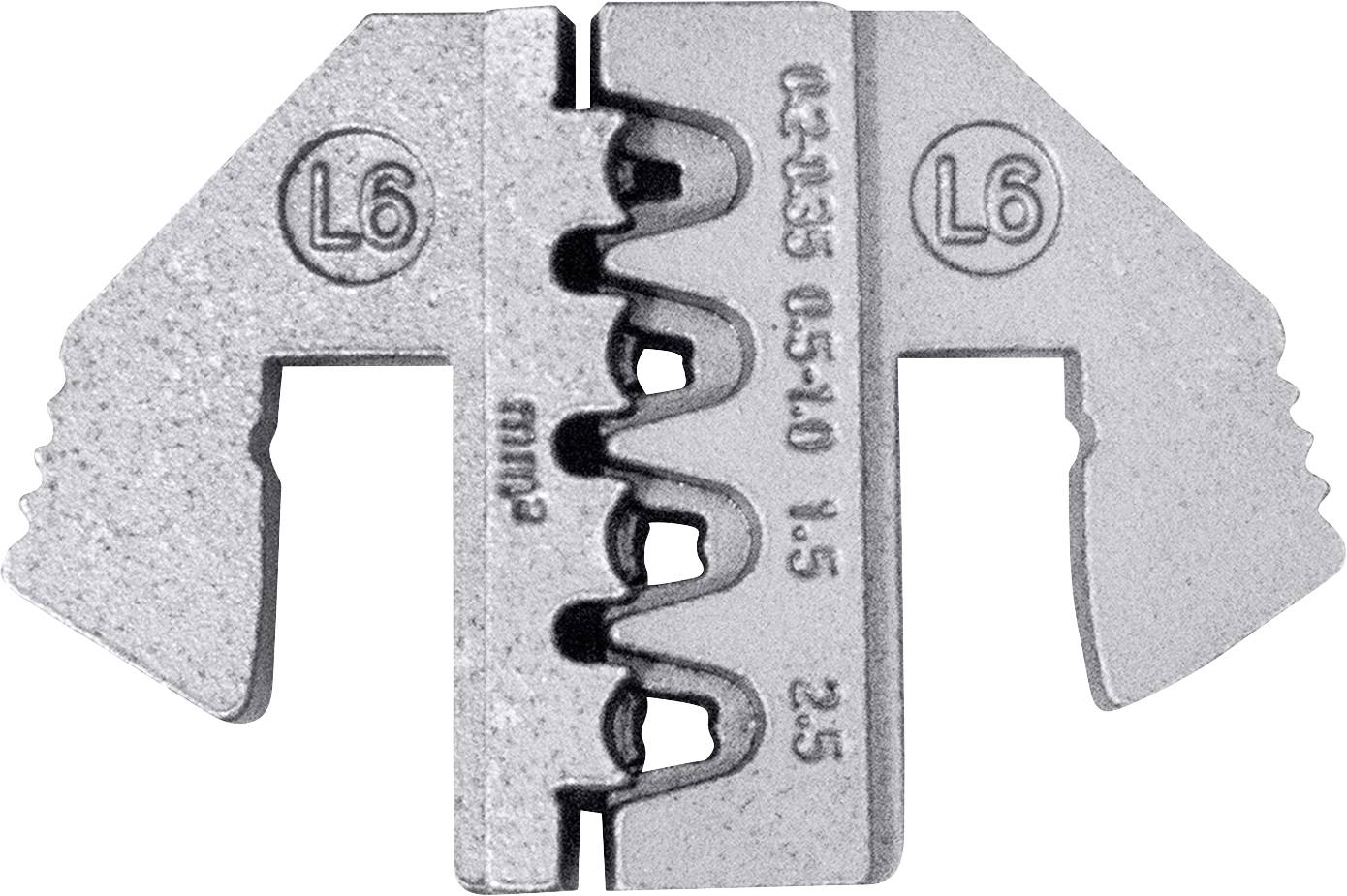 TOOLCRAFT TO-9627234 Matrice à sertir pour contact MCP 2.8, pour contact plat JPT, pour contact série de capteur (SWS) 0.5 à 2.5