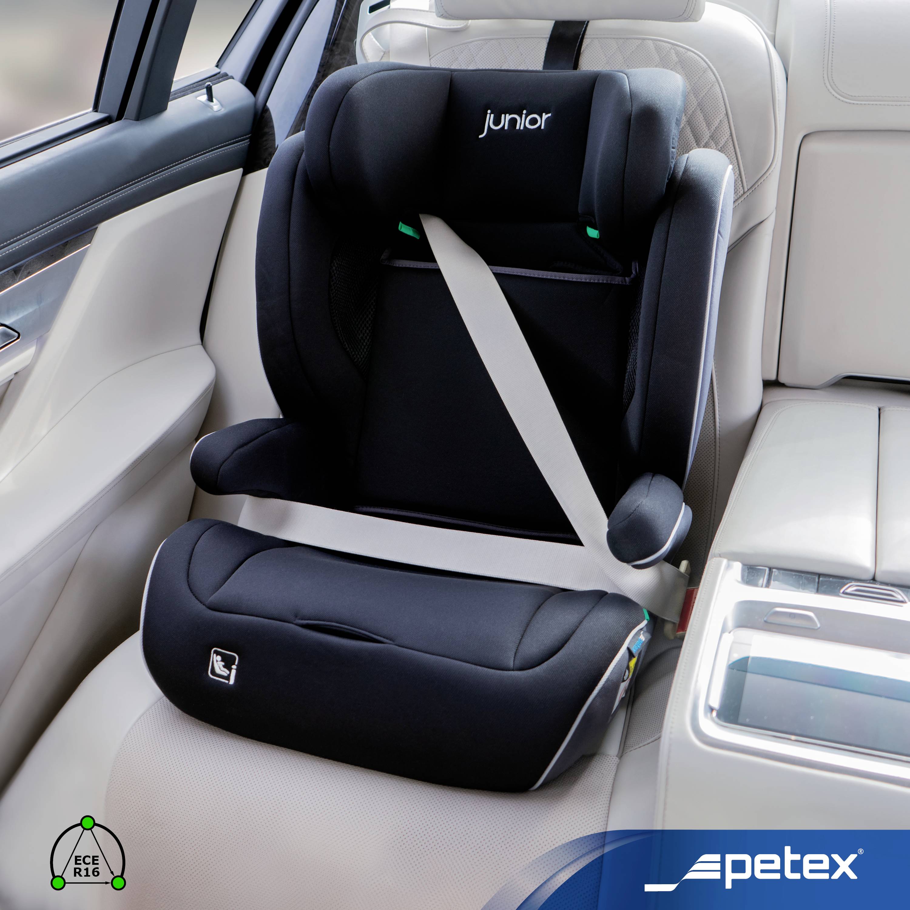 Petex Supreme Plus 1151 ISOFIX schwarz HDPE nach ECE R129 Siège bébé noir