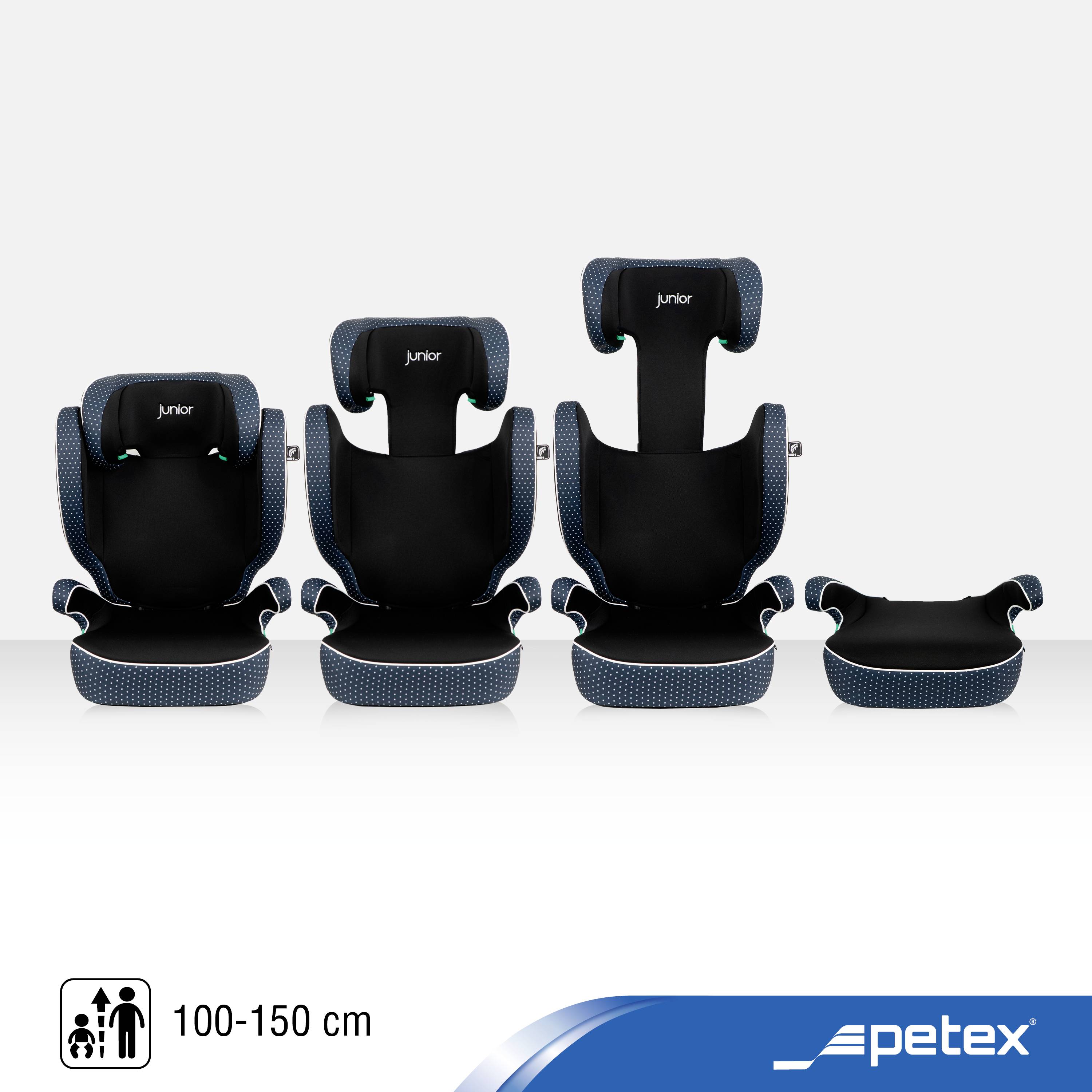 Petex Basic 1502 blau HDPE nach ECE R129 Siège bébé bleu