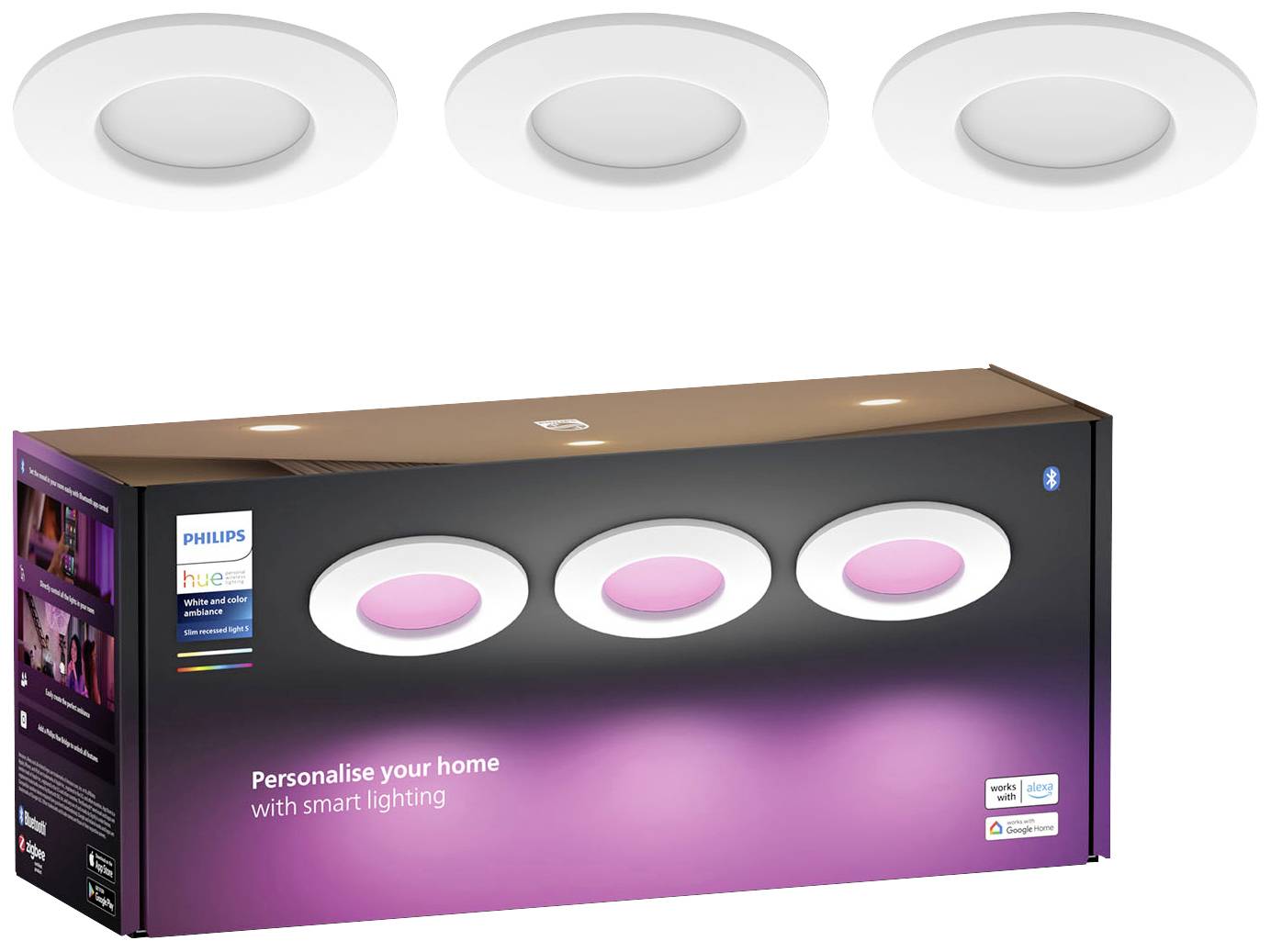 Philips Hue Spot encastrable 929003712102 Hue WCA Slim 24.9 W