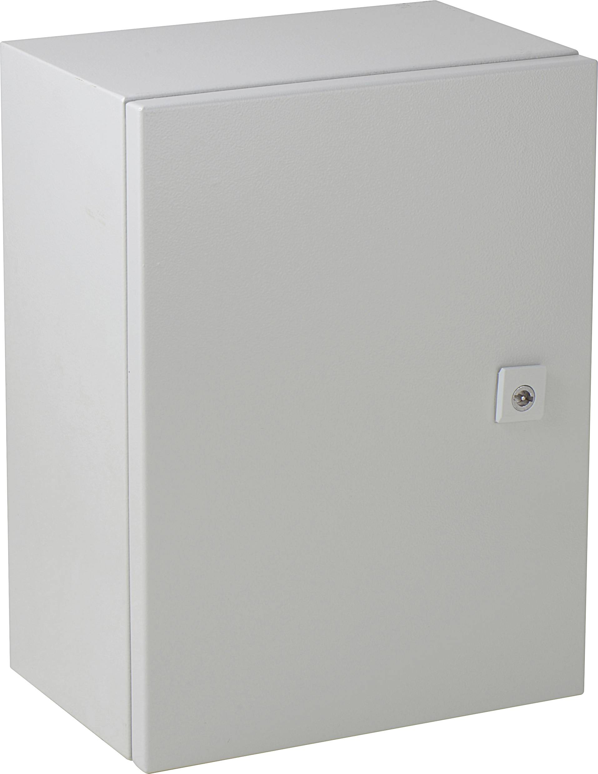 Armoire métallique avec serrure, conçue pour le rangement sécurisé d'outils ou de documents dans les ateliers ou les bureaux.