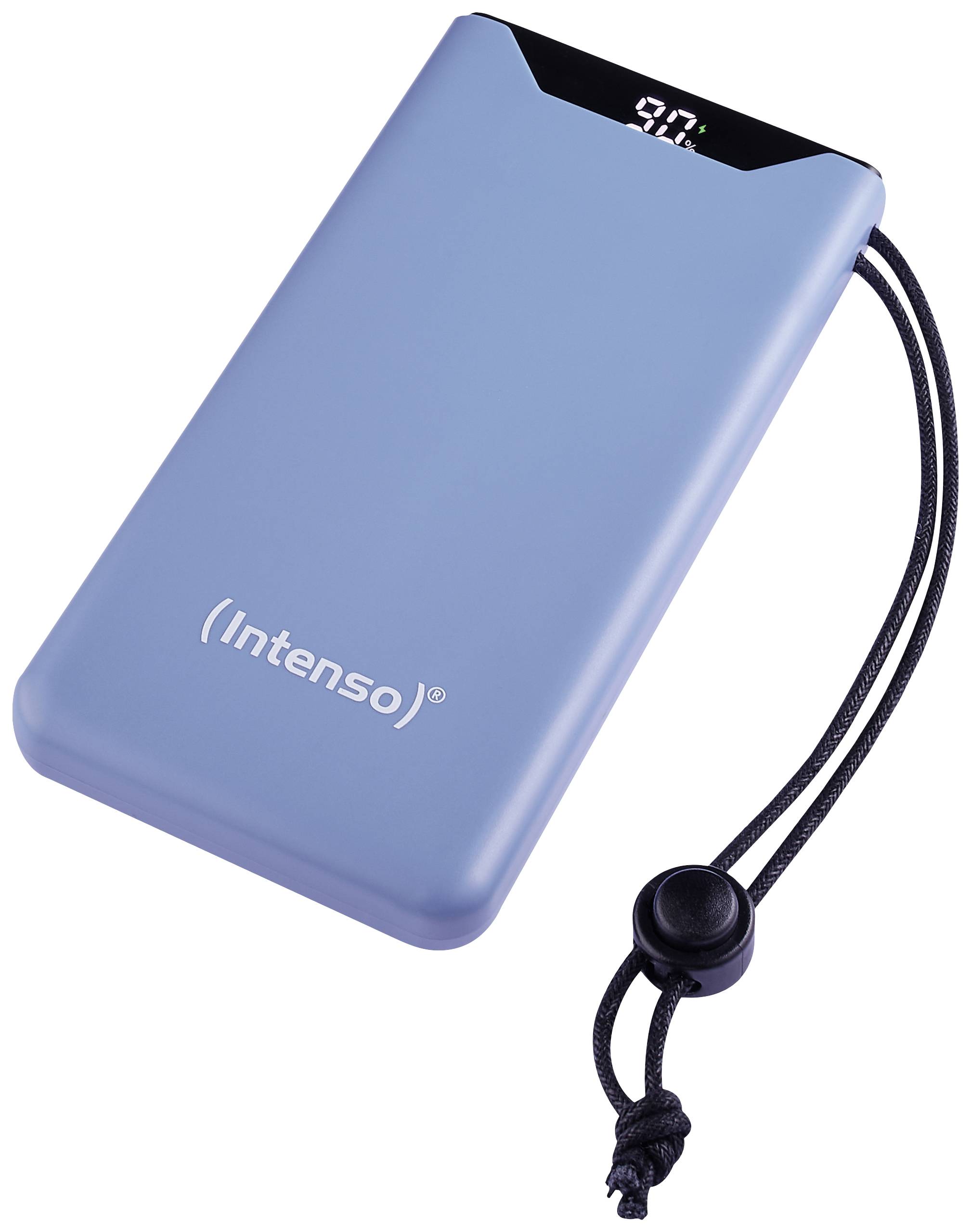 Intenso F10000 Powerbank (batterie supplémentaire) 10000 mAh Quick Charge, Power Delivery LiPo USB-A, USB-C® bleu affichage du