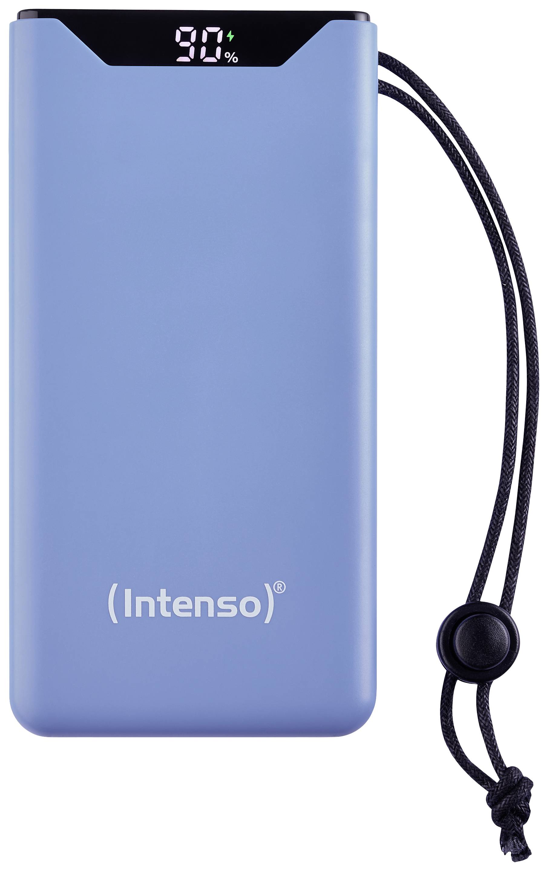 Intenso F10000 Powerbank (batterie supplémentaire) 10000 mAh Quick Charge, Power Delivery LiPo USB-A, USB-C® bleu affichage du