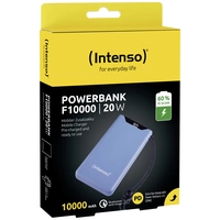 Intenso F10000 Powerbank (batterie supplémentaire) 10000 mAh Quick Charge, Power Delivery LiPo USB-A, USB-C® bleu affichage du Intenso F10000 Powerbank (batterie supplémentaire) 10000 mAh Quick Charge, Power Delivery LiPo USB-A, USB-C® bleu affichage du