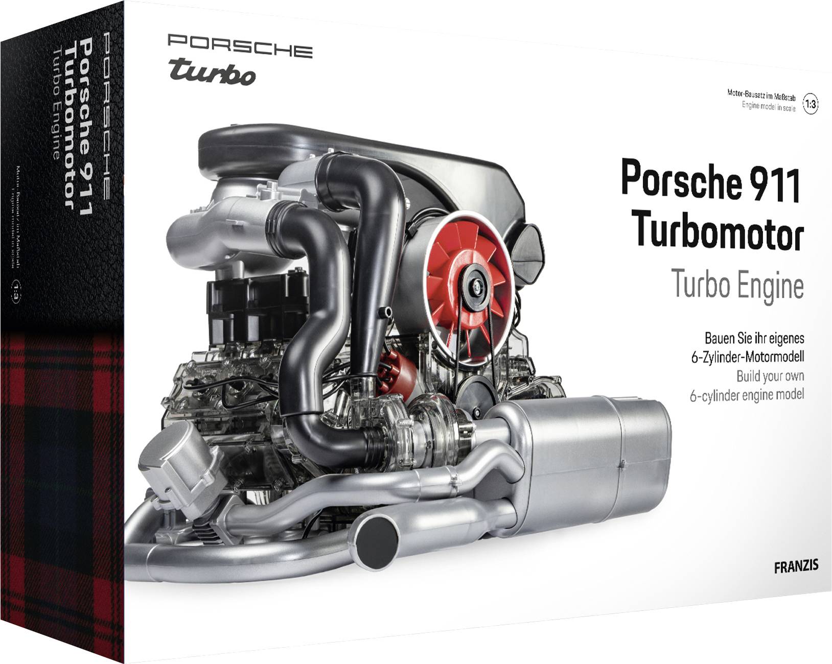 FRANZIS Porsche 911 Turbomotor 67250-6 Kit à assembler à partir de 14 ans