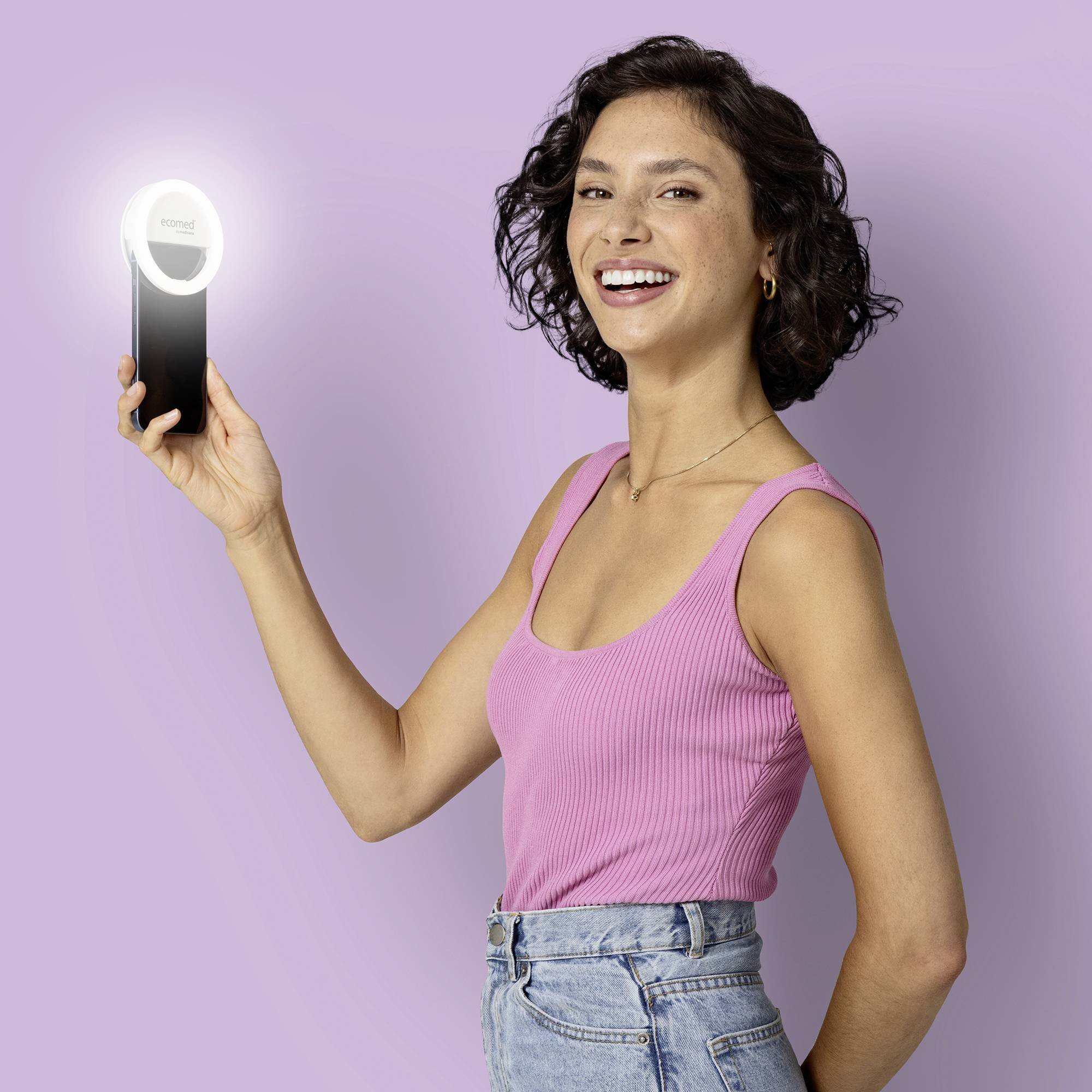 Ecomed CM-20E Lampe circulaire mit Spiegel