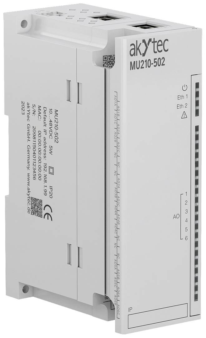 akYtec MU210-502 133667 API - Module de sortie analogique 24 V/DC