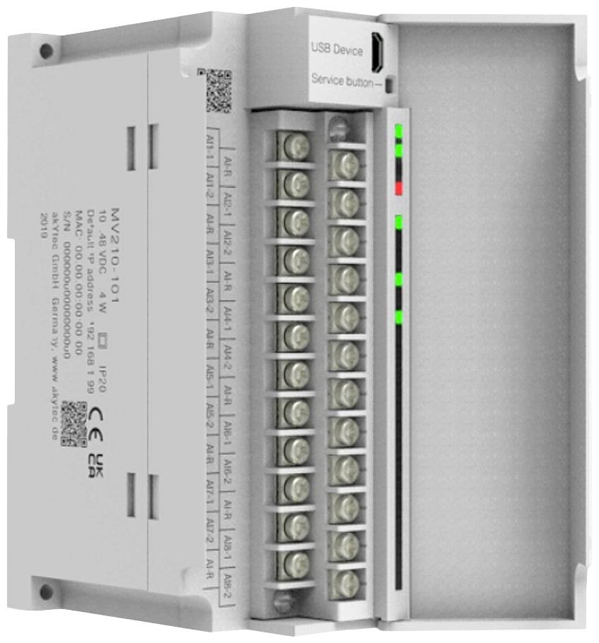 akYtec MV210-101 85254 API - Module d'entrée analogique 24 V/DC