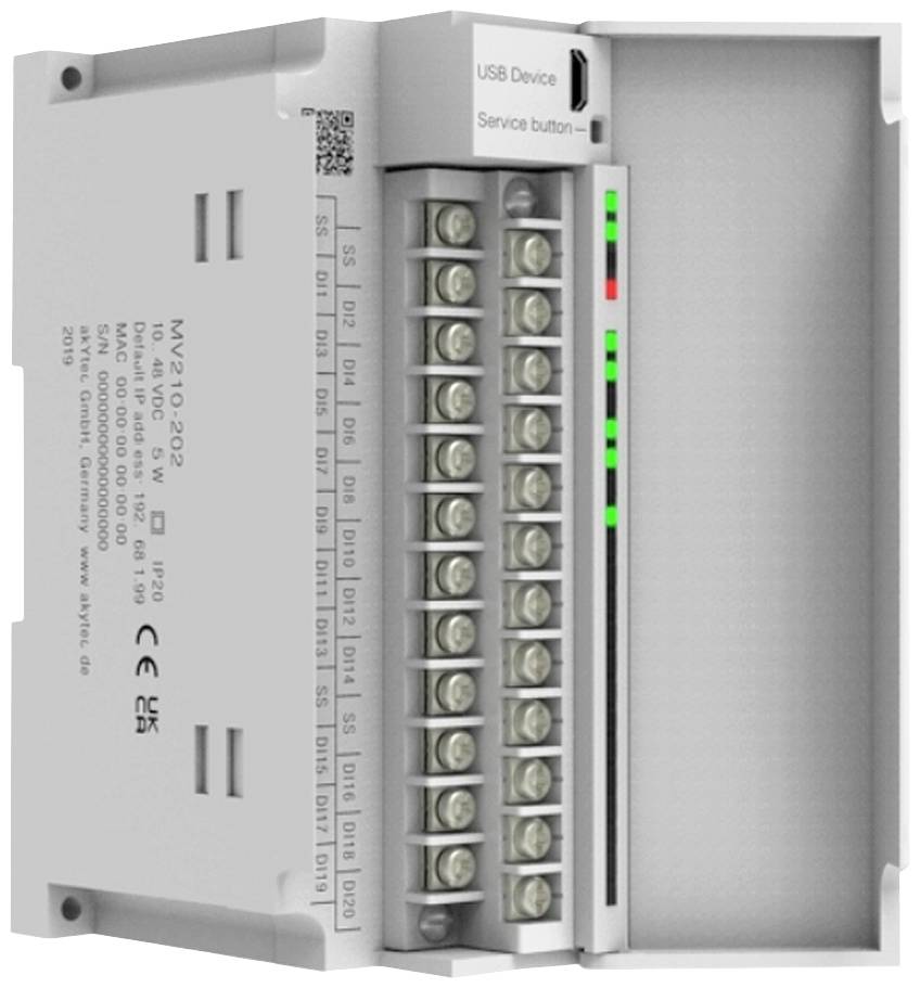 akYtec MV210-202 77276 API - Module d'entrée numérique 24 V/DC
