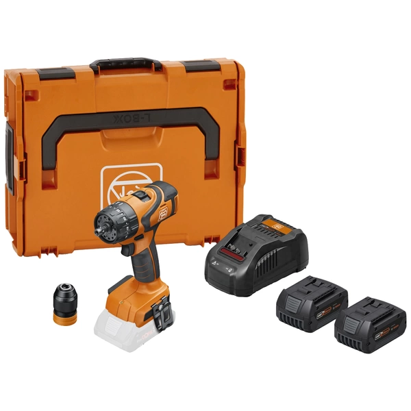 Perceuse-visseuse à percussion sans fil Fein ASB 18 Q AS 71040762000 18 V 5.0 Ah Li-Ion + 2 batteries, + chargeur, + mallette Perceuse-visseuse à percussion sans fil Fein ASB 18 Q AS 71040762000 18 V 5.0 Ah Li-Ion + 2 batteries, + chargeur, + mallette