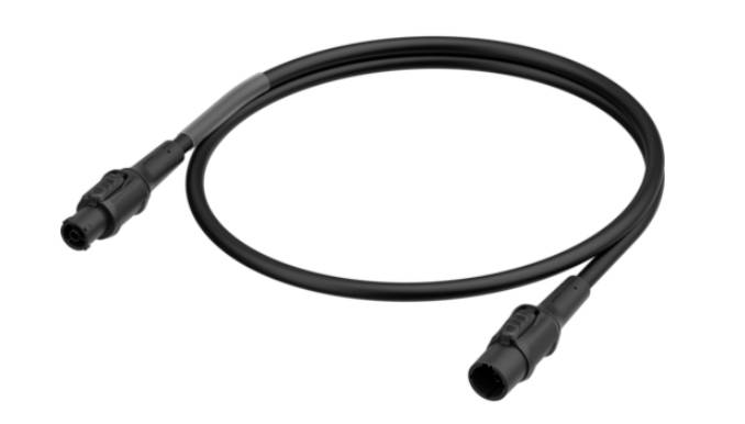 Neutrik 1028920 alimentation Câble de raccordement noir 2 m