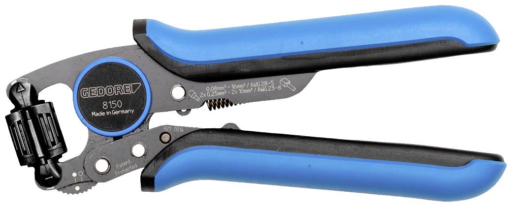 Coupe-fils avec poignées bleu-noir, modèle 'GEDORE 8150', fabriqué en Allemagne.
