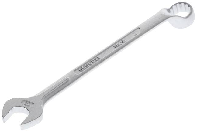Clé à molette en métal avec ouverture et partie fermée, sur fond blanc.
