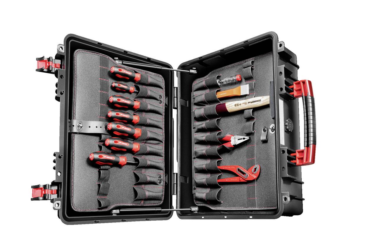 Gedore R21652101 pour les techniciens Mallette à outils équipée (L x l x H) 414 x 485 x 212 mm