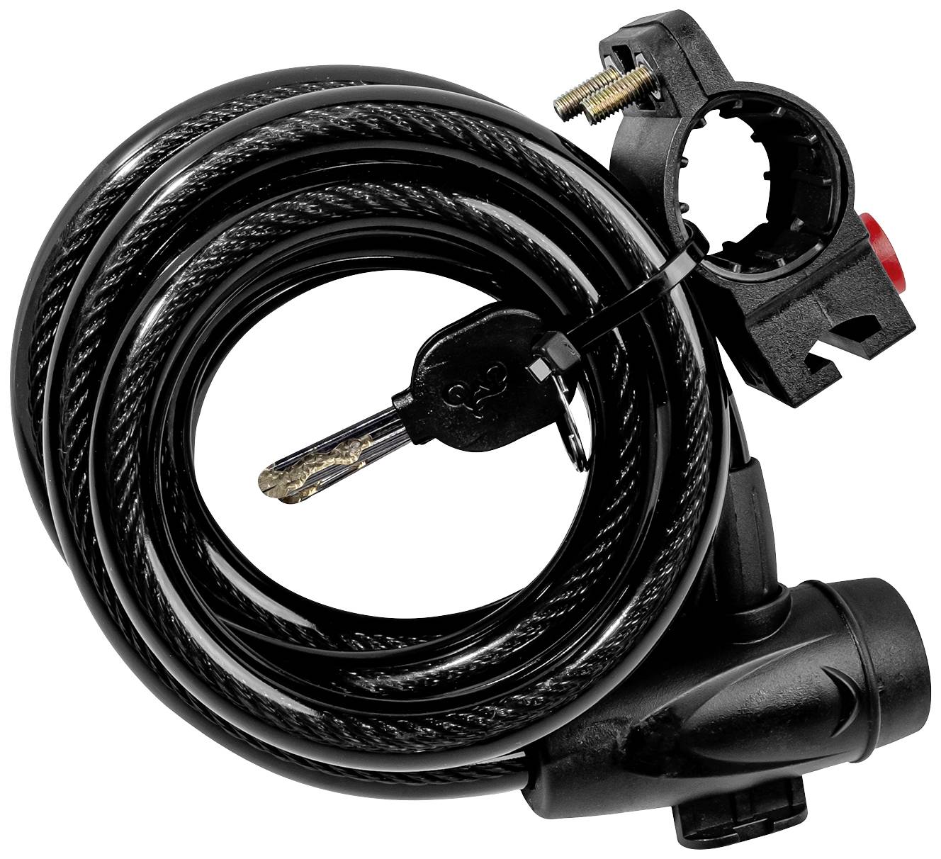 Brüder Mannesmann Câble antivol noir fermeture à clé