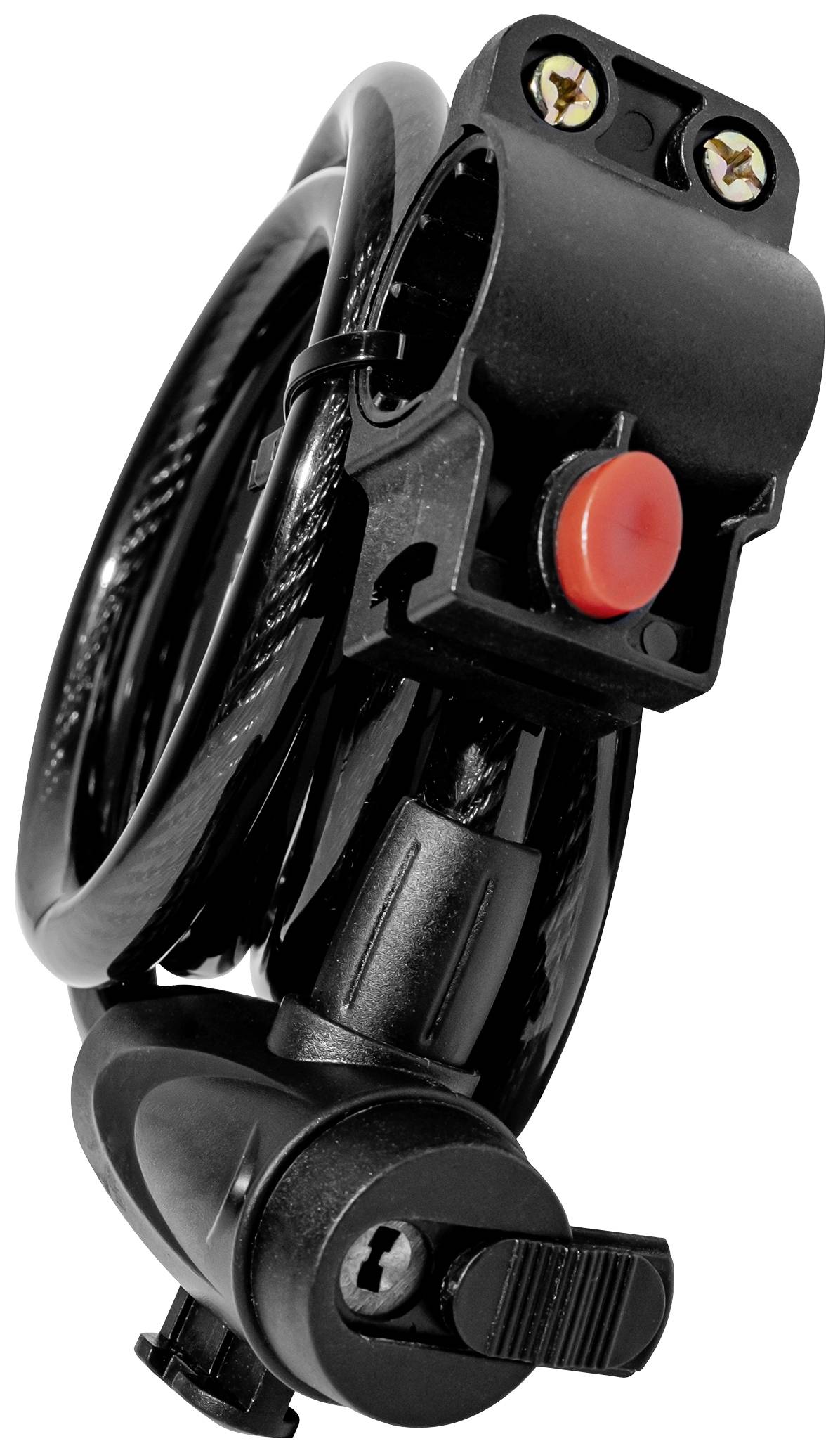 Brüder Mannesmann Câble antivol noir fermeture à clé