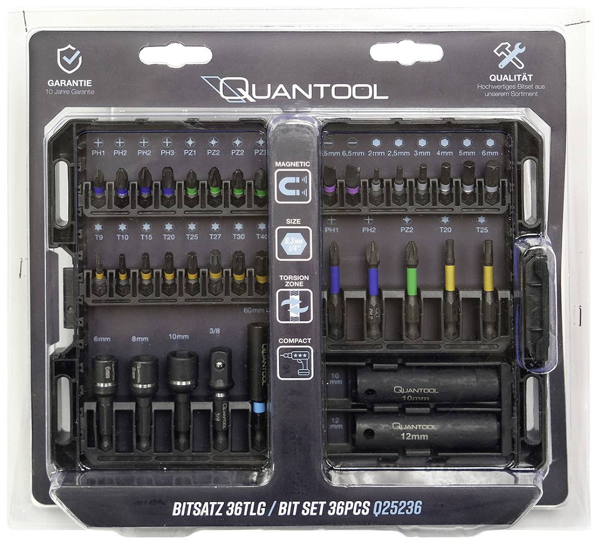 Brüder Mannesmann Q25236 Jeu d'embouts