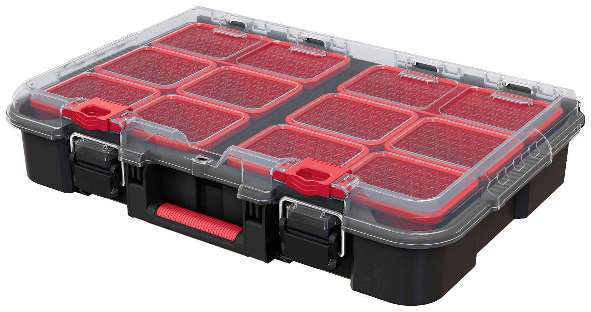 KETER 250927 Stack n Roll Boîte à outils vide noir