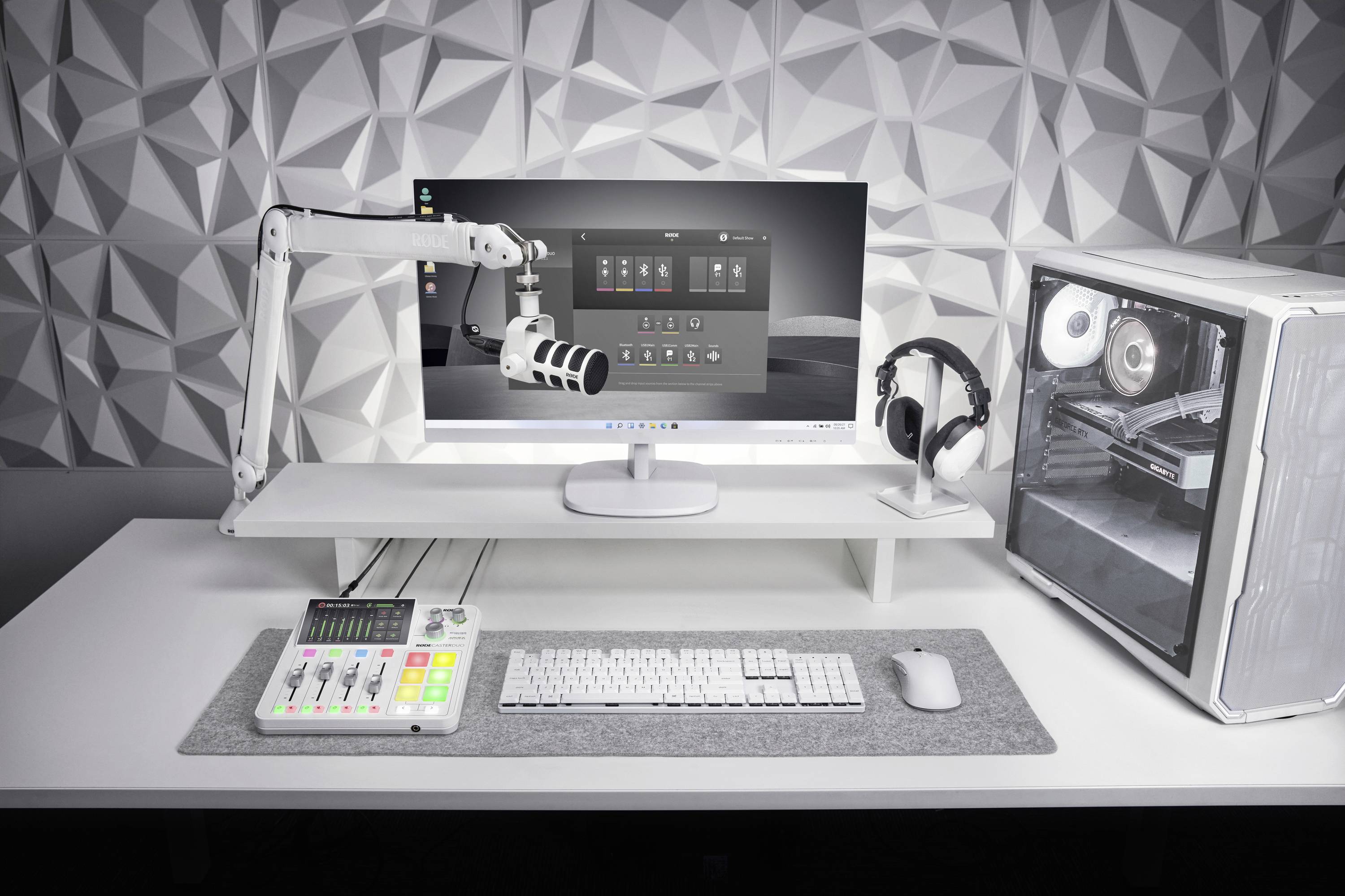 Rode RCDUOW Console de mixage Nombre de canaux:7 Port USB, Bluetooth