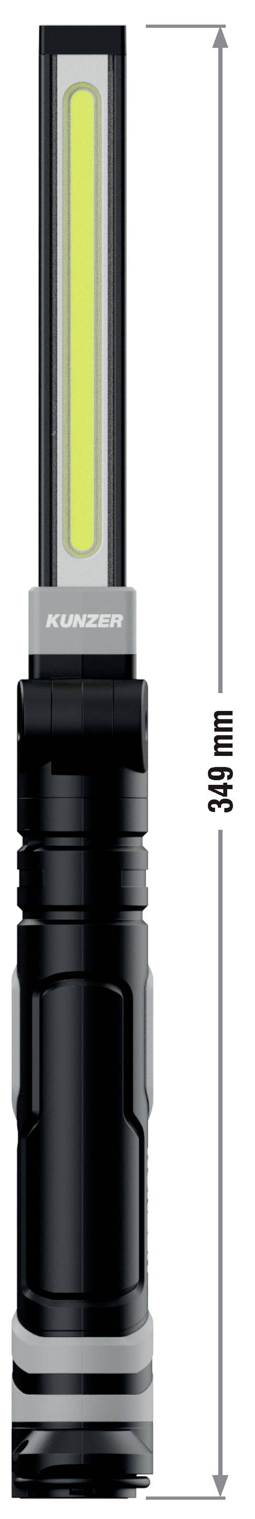 Kunzer PL-082 Luminaire LED fonctionnant à pile Lampe de travail à batterie, via USB