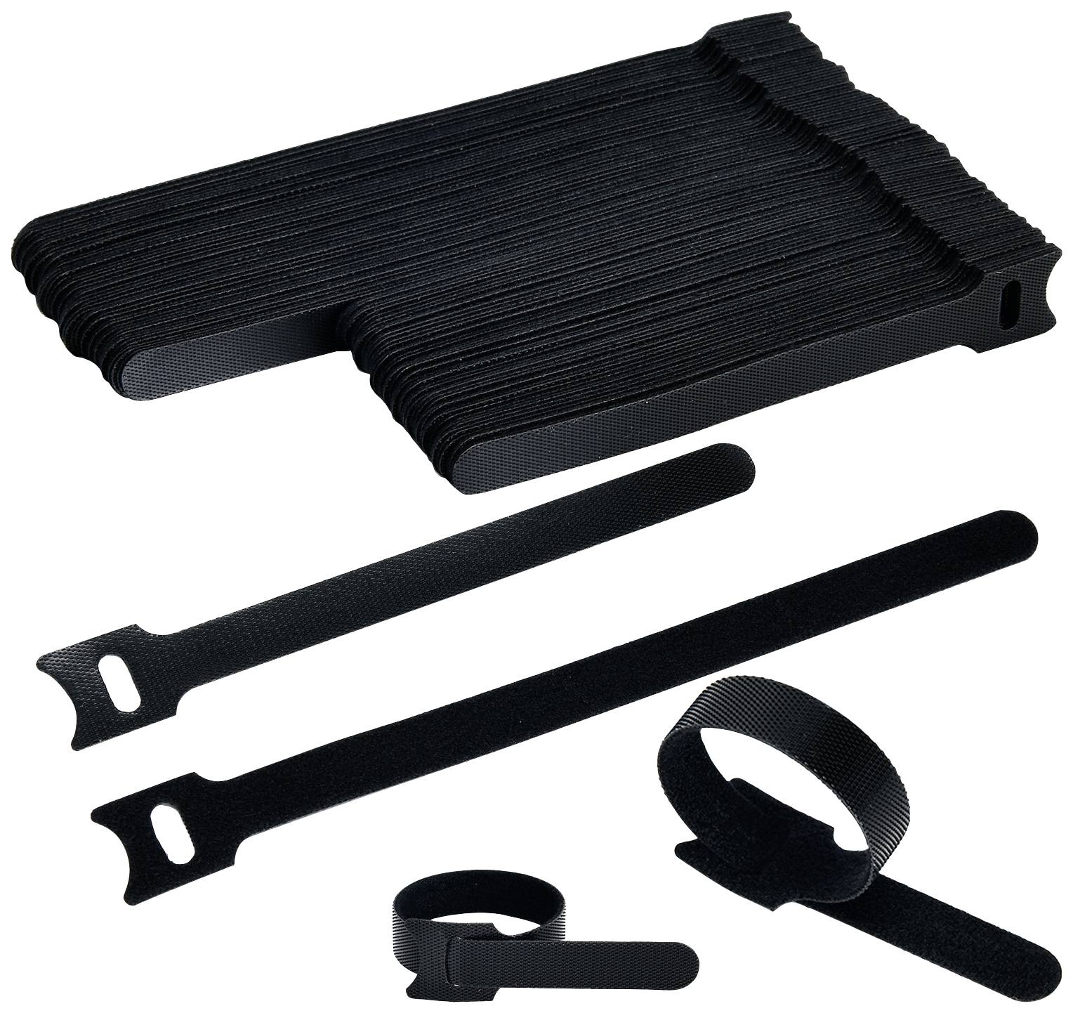 TRU COMPONENTS T24CA059 Collier de serrage auto-agrippant pour grouper partie velours et partie agrippante (L x l) 150, 200 mm