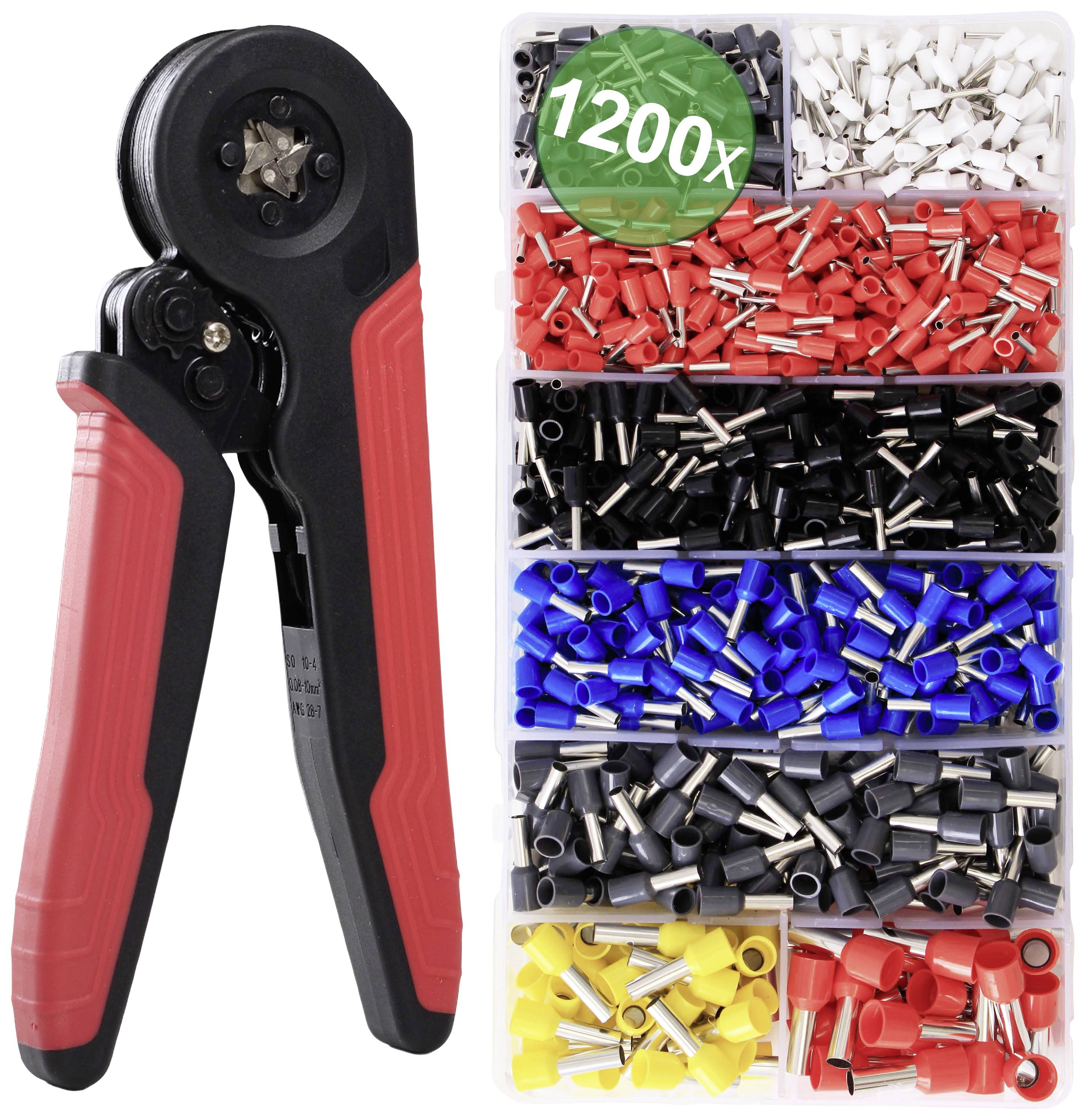 Quadrios 24C531 Assortiment d'embouts simples 0.5 mm², 0.75 mm², 1 mm², 1.5 mm², 2.5 mm², 4 mm², 6 mm², 10 mm² partiellemen