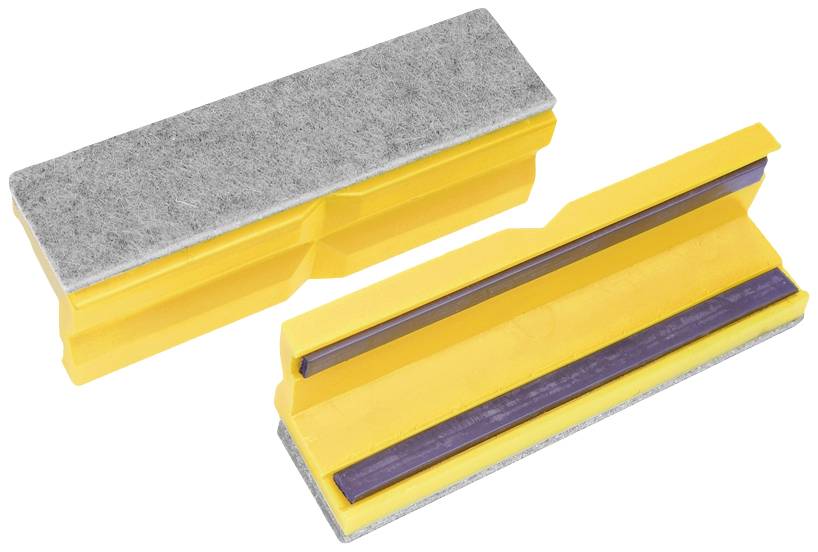 Deux aimants rectangulaires en gel avec un dessous en feutrine pour lettrage de véhicules. Protège la surface de peinture pendant l'application.
