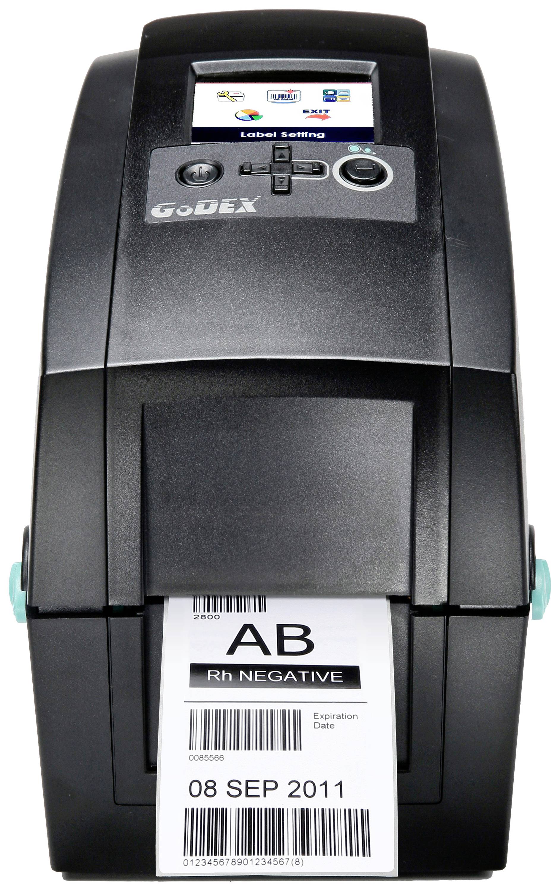 Godex RT200i Imprimante d'étiquettes transfert thermique, thermique directe 203 x 203 dpi Largeur des étiquettes (max.): 60 mm