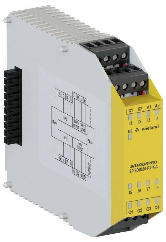Wieland Electric R1.190.0030.0 SP-SDIO84-P1-K-A DC 24V Module E/S borne à vis
