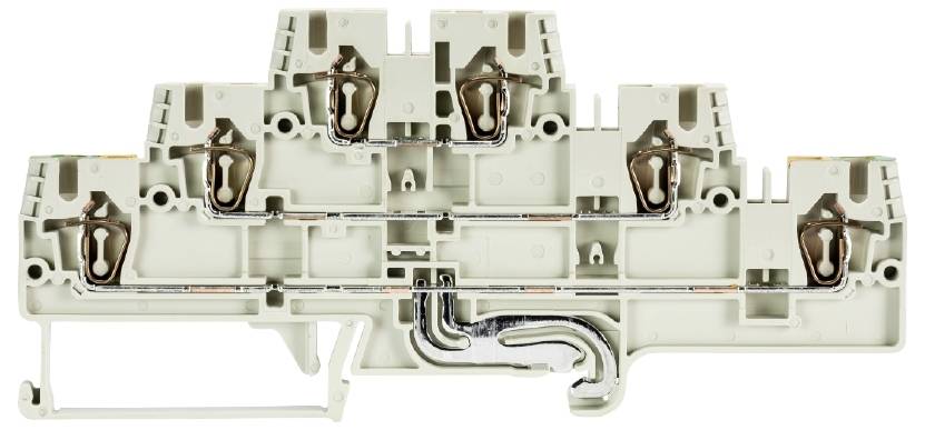 Bloc de jonction électrique à structure multicouche pour la connexion et l'organisation de fils, adapté aux applications industrielles.