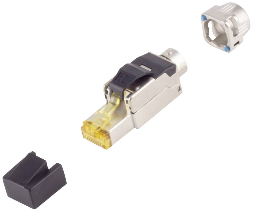 BKL Electronic Fiche RJ-45, outil, Cat.. 8.1, STP, baïonnette 10121219 argent 1 pc(s)